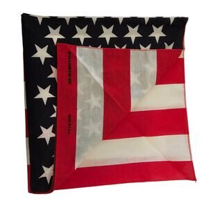 Vintage Hav-A-Hank Square USA Flag Bandana Scarf 21x21 RN15187